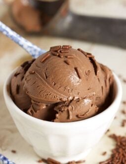 Easy, rich and creamy, the BEST Chocolate Ice Cream recipe ever made....like frozen chocolate mousse. So amazing! | TheSuburbanSoapbox.com