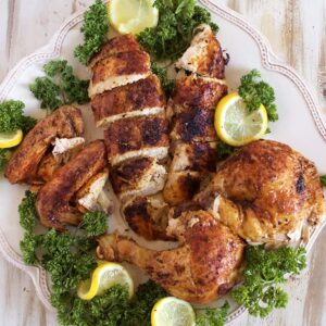 Super easy to make at home, Rotisserie Style Chicken recipe is the best you will ever have. | TheSuburbanSoapbox.com