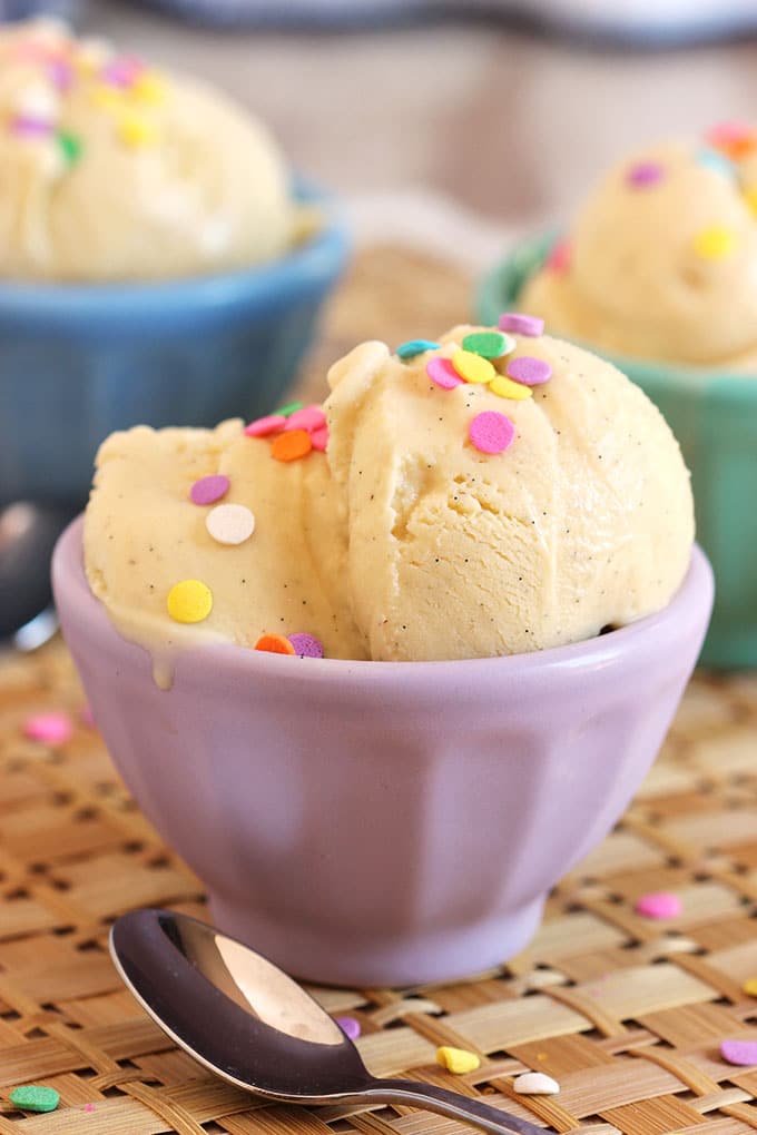 Super easy, rich and cream...the BEST Vanilla Bean Ice Cream Recipe ever. | TheSuburbanSoapbox.com