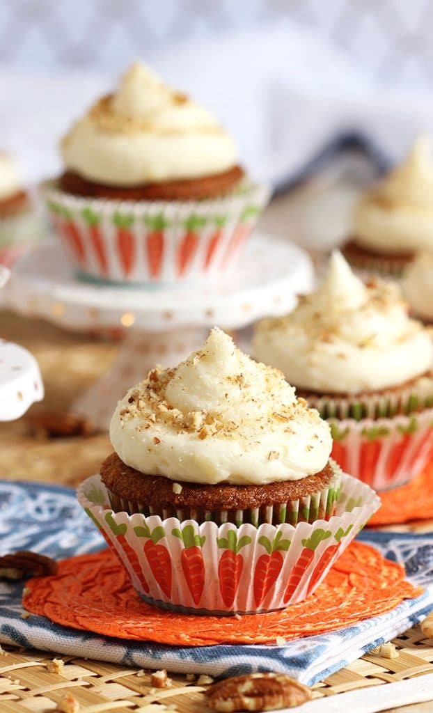 Super easy and perfect results every time, the BEST Carrot Cake Cupcakes with Cream Cheese Frosting recipe is perfect for every occasion. | TheSuburbanSoapbox.com