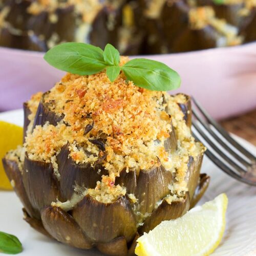 Baked Stuffed Artichoke The Suburban Soapbox
