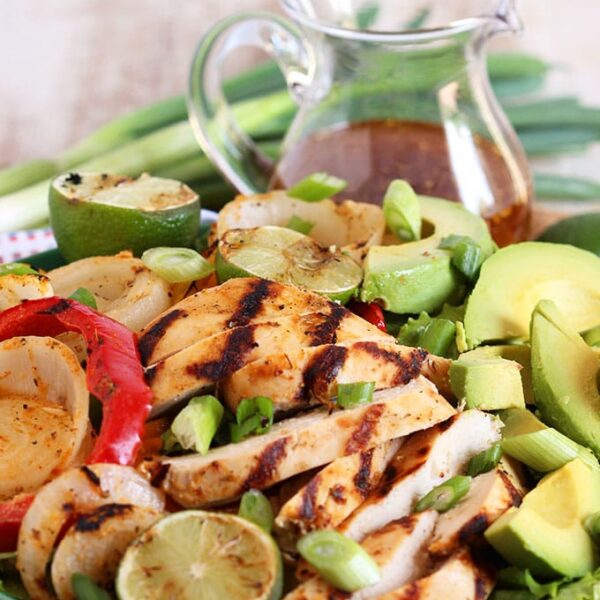 Grilled Chicken Fajita Salad With Honey Lime Vinaigrette The Suburban