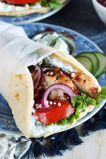 Grilled Chicken Gyro Recipe - The Suburban Soapbox