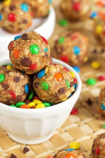 No Bake Monster Cookie Dough Bites - The Suburban Soapbox