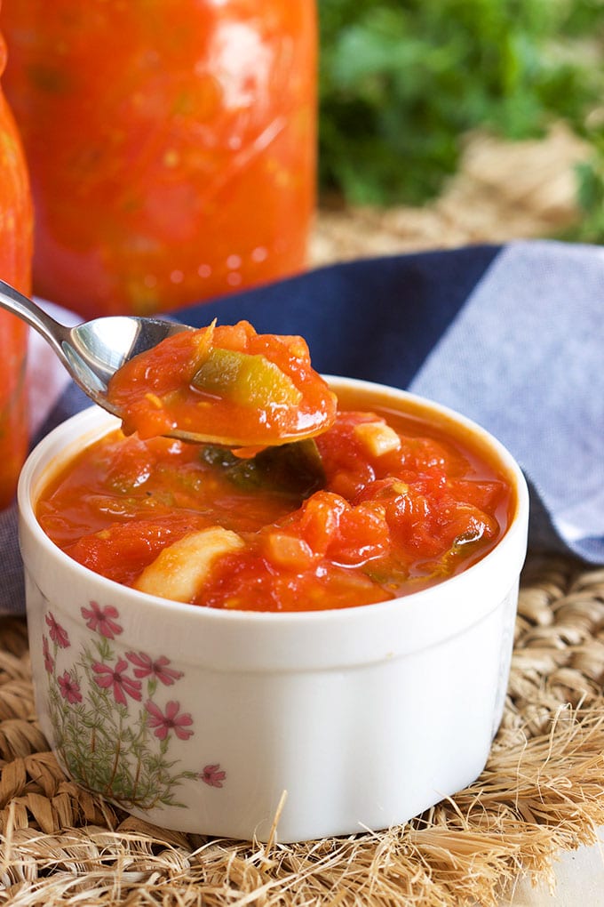 How to Make Italian Style Stewed Tomatoes | TheSuburbanSoapbox.com