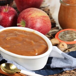 Super easy to make Apple Butter recipe comes together easily with the help of your slow cooker or crock pot! | TheSuburbanSoapbox.com