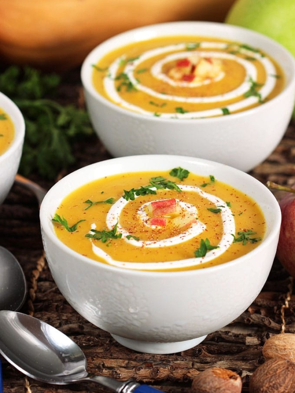 Apple Butternut Squash Soup | TheSuburbanSoapbox.com