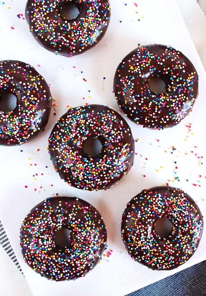 Baked Chocolate Glazed Donuts | TheSuburbanSoapbox.com