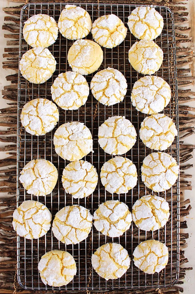 Gooey Butter Cake Cookies Recipe from Scratch | TheSuburbanSoapbox.com