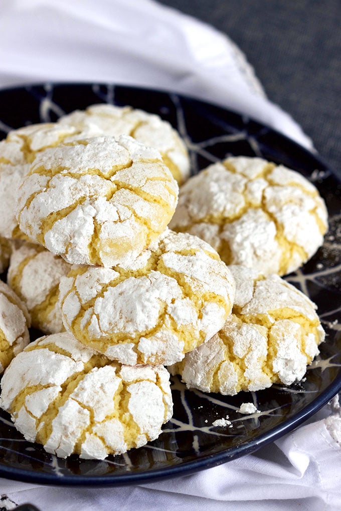 Gooey Butter Cake Cookies Recipe from Scratch | TheSuburbanSoapbox.com