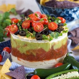 7 Layer Mexican Hummus Dip | TheSuburbanSoapbox.com