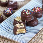 Super easy to make, Chocolate Covered Banana Peanut Butter Bites are a healthy, kid-approved snack everyone will love! | TheSuburbanSoapbox.com