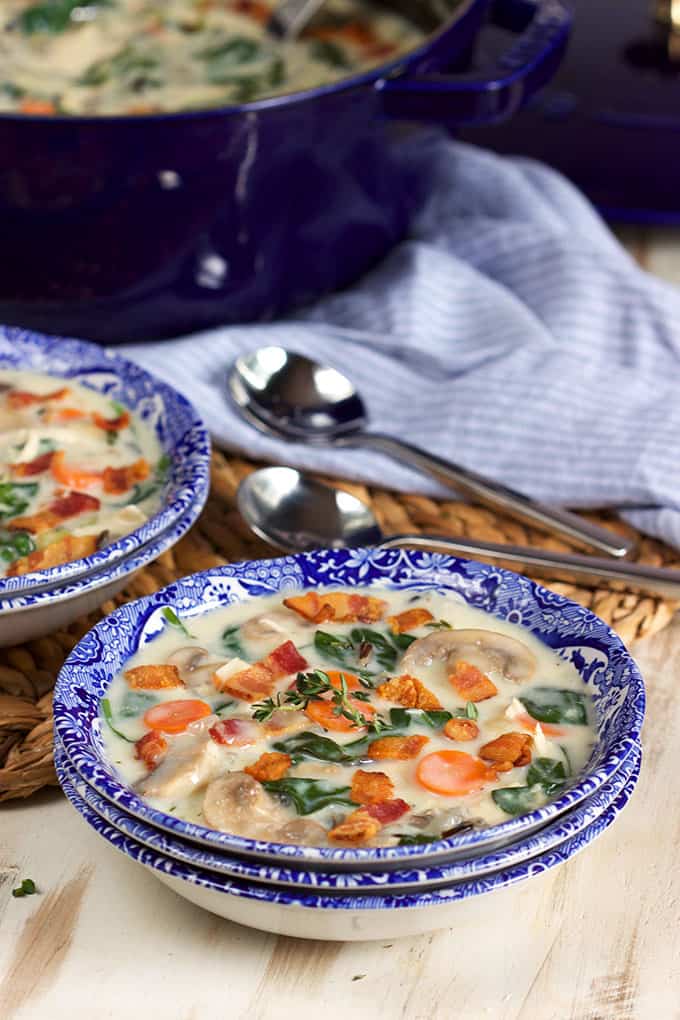 Easy Creamy Chicken and Wild Rice Soup Recipe | TheSuburbanSoapbox.com