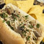 Slow Cooker Chicken Philly Cheesesteak Sandwich | TheSuburbanSoapbox.com