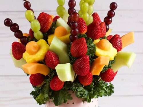 How to Make Fruit Kabobs and DIY Fruit Bouquets