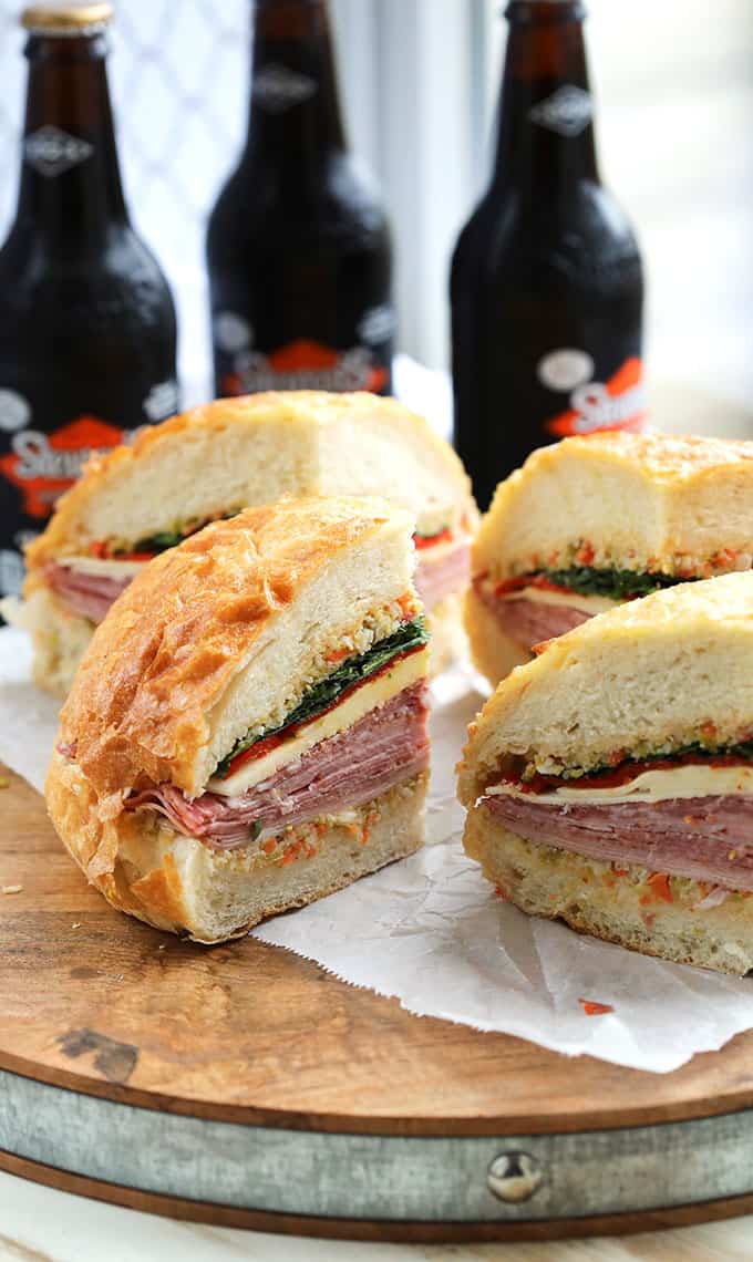 New Orleans Classic Muffuletta Sandwich Recipe | thesuburbansoapbox.com