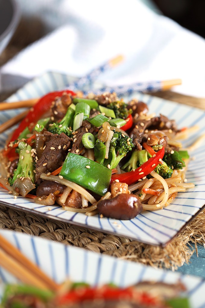 Easy Beef Stir Fry With Rice Noodles The Suburban Soapbox