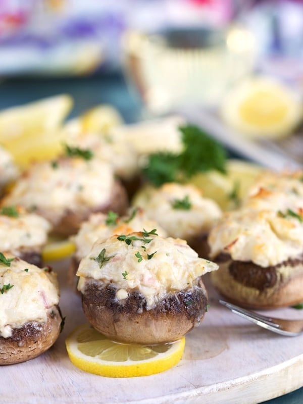 The Very Best Crab Stuffed Mushrooms | TheSuburbanSoapbox.com