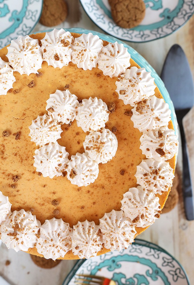 The Very Best Pumpkin Cheesecake with Gingersnap Crust - The Suburban ...