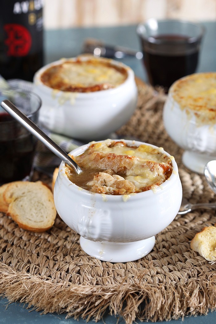 The Very BEST Baked French Onion Soup - The Suburban Soapbox