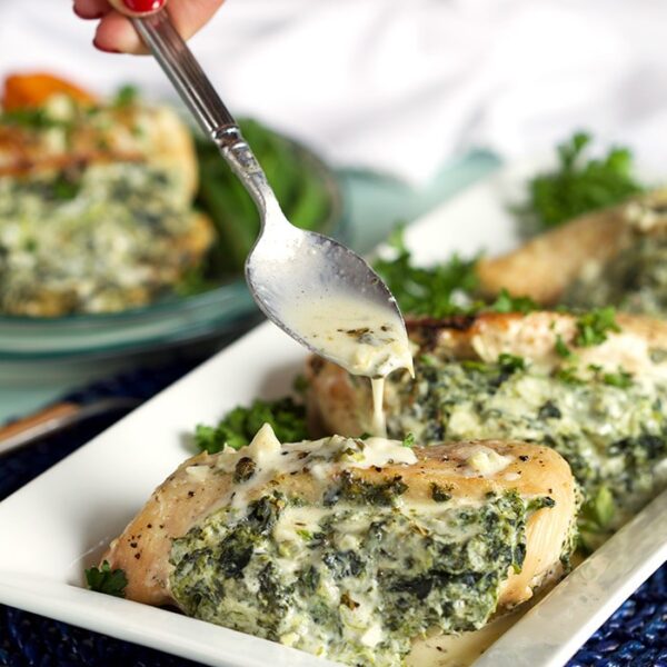 Cheesy Spinach Stuffed Chicken Breast The Suburban Soapbox 9601