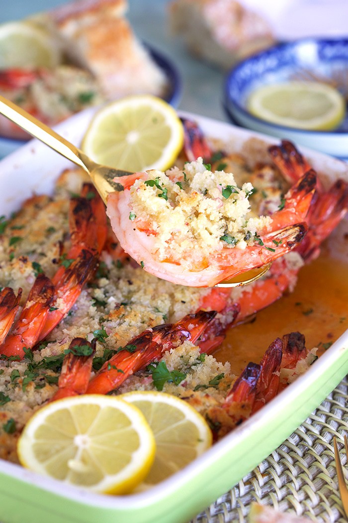 Easy Baked Shrimp Scampi Recipe - The Suburban Soapbox