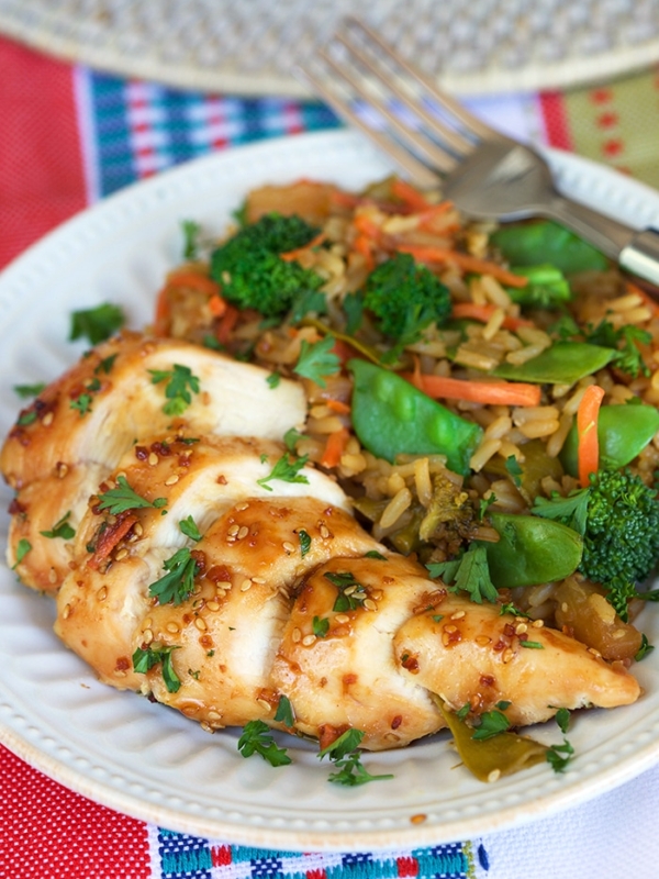 Baked Chicken Teriyaki Casserole | TheSuburbanSoapbox.com