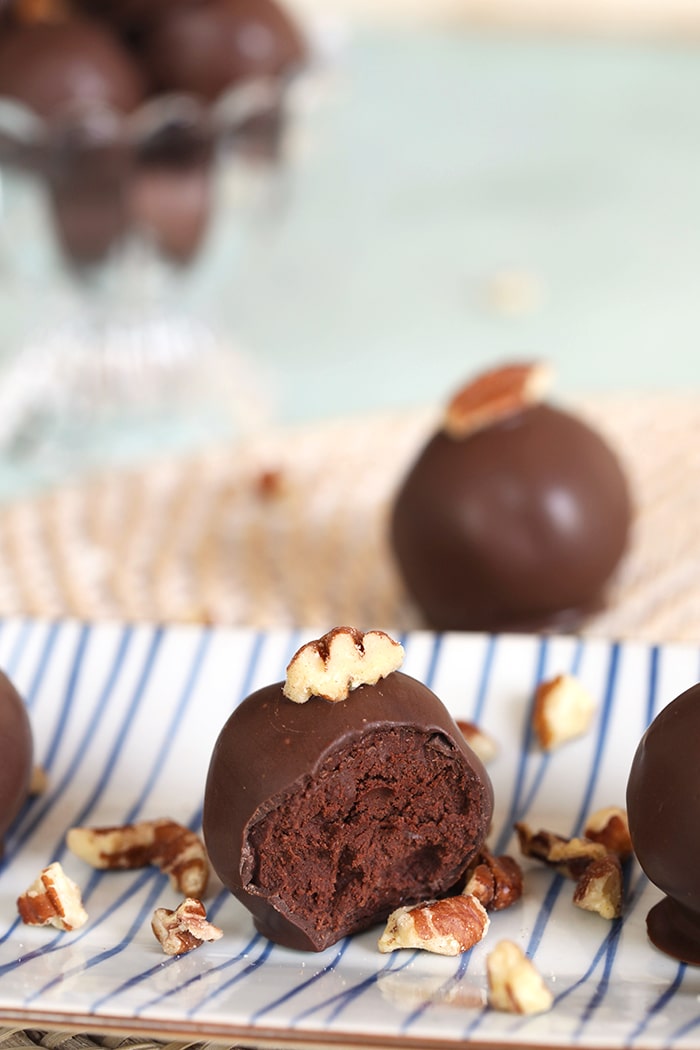 Bourbon Dark Chocolate Truffles - The Suburban Soapbox