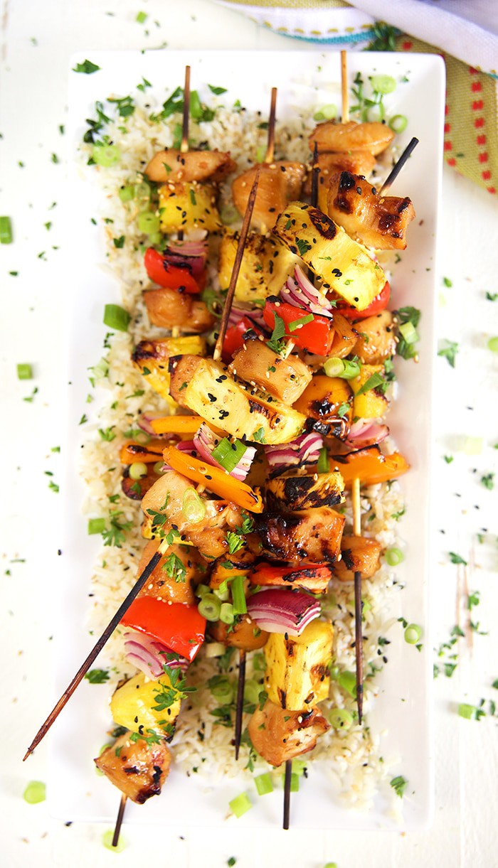 Grilled Teriyaki Chicken Kabobs - The Suburban Soapbox