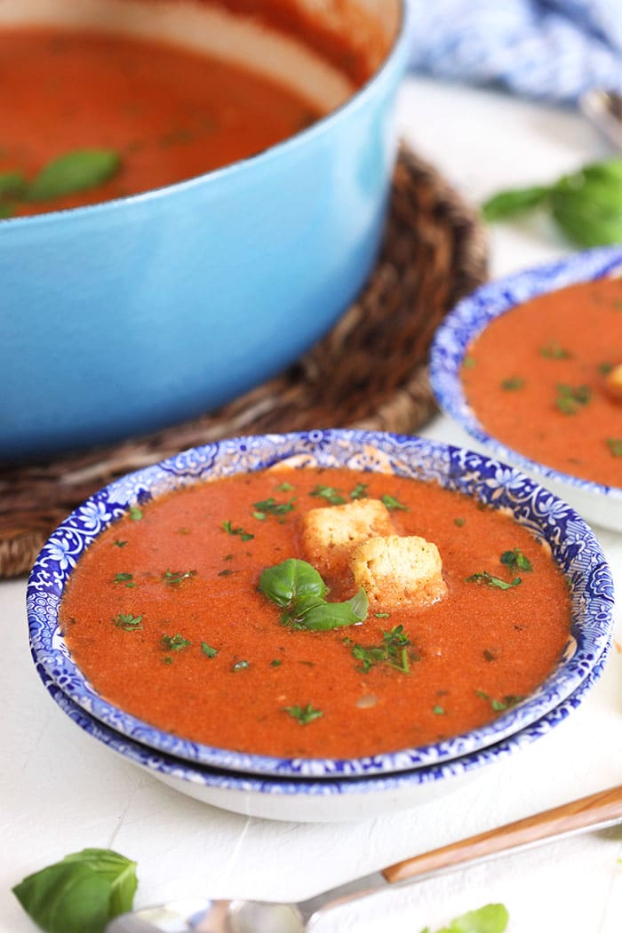 Easy Tomato Basil Bisque Recipe The Suburban Soapbox