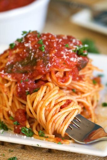 Homemade Spaghetti Sauce - The Suburban Soapbox