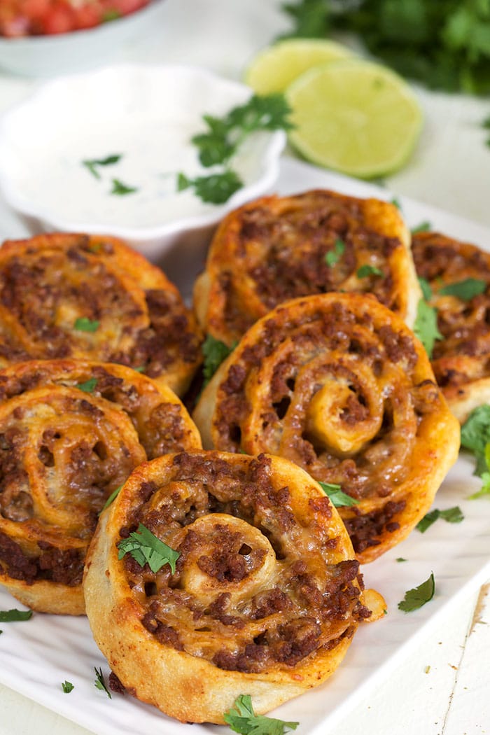 Cheesy Taco Pinwheels The Suburban Soapbox