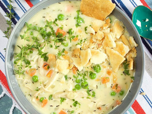 Crock Pot Chicken Pot Pie (NO CONDENSED SOUP!) - Midwest Foodie