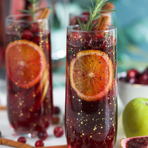 Sparkling Christmas Sangria - The Suburban Soapbox