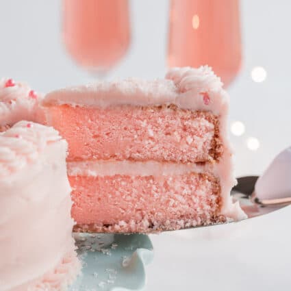 Pink Champagne Cake Recipe - The Suburban Soapbox