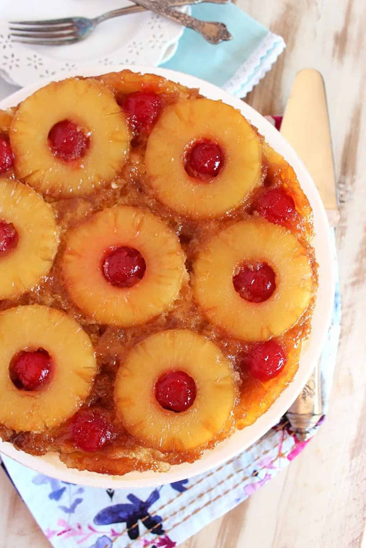 BEST Pineapple Upside Down Cake Recipe - Life Made Simple