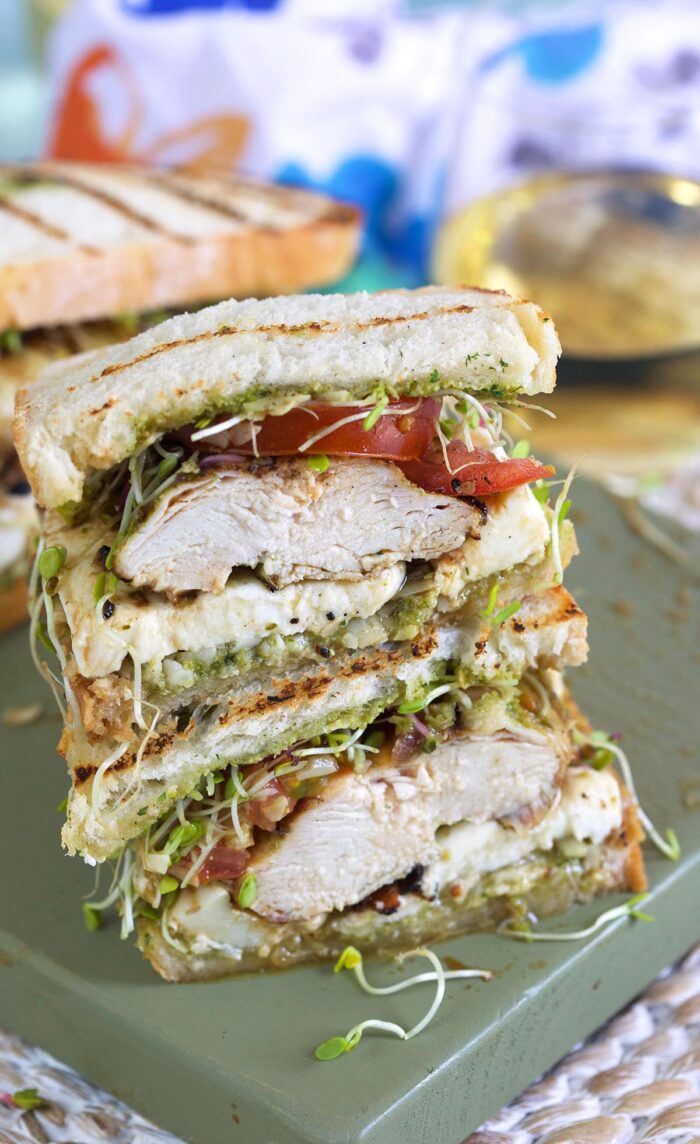 Grilled Chicken Pesto Sandwich - The Suburban Soapbox