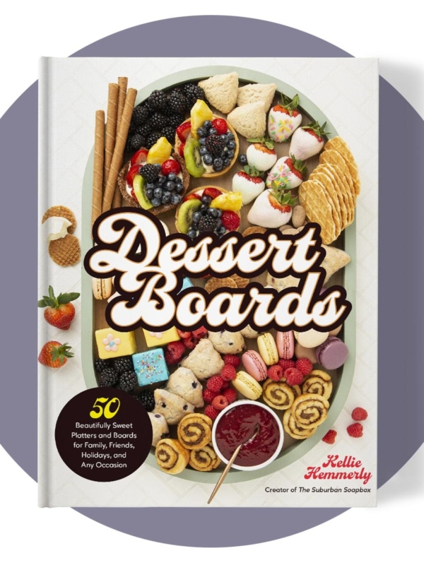 Dessert Boards cookbook cover mockup