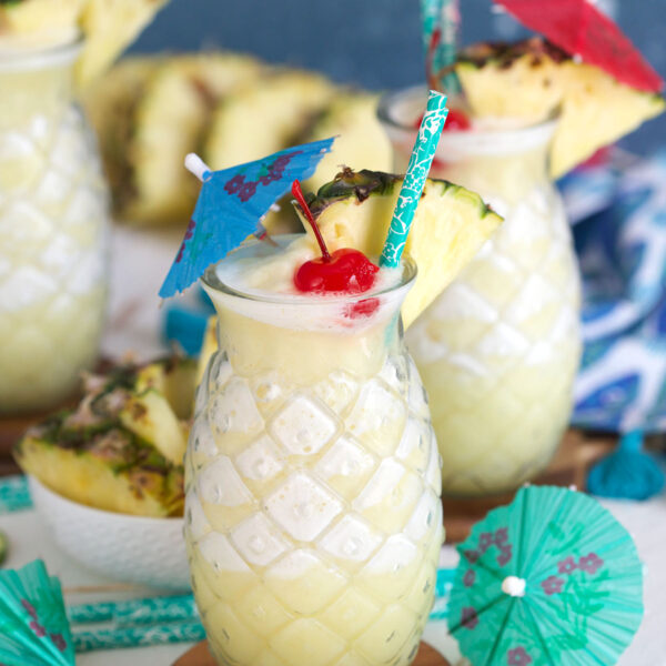 Frozen Piña Colada Cocktail - The Suburban Soapbox