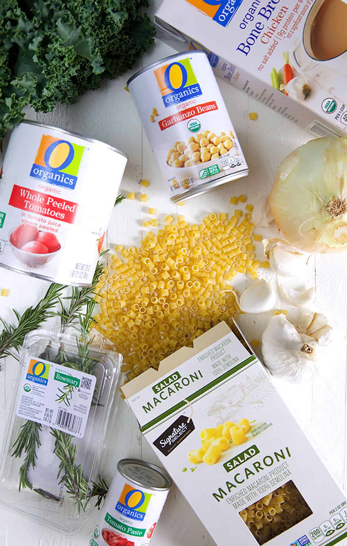 O organics products from ACME Markets for making Pasta e Ceci