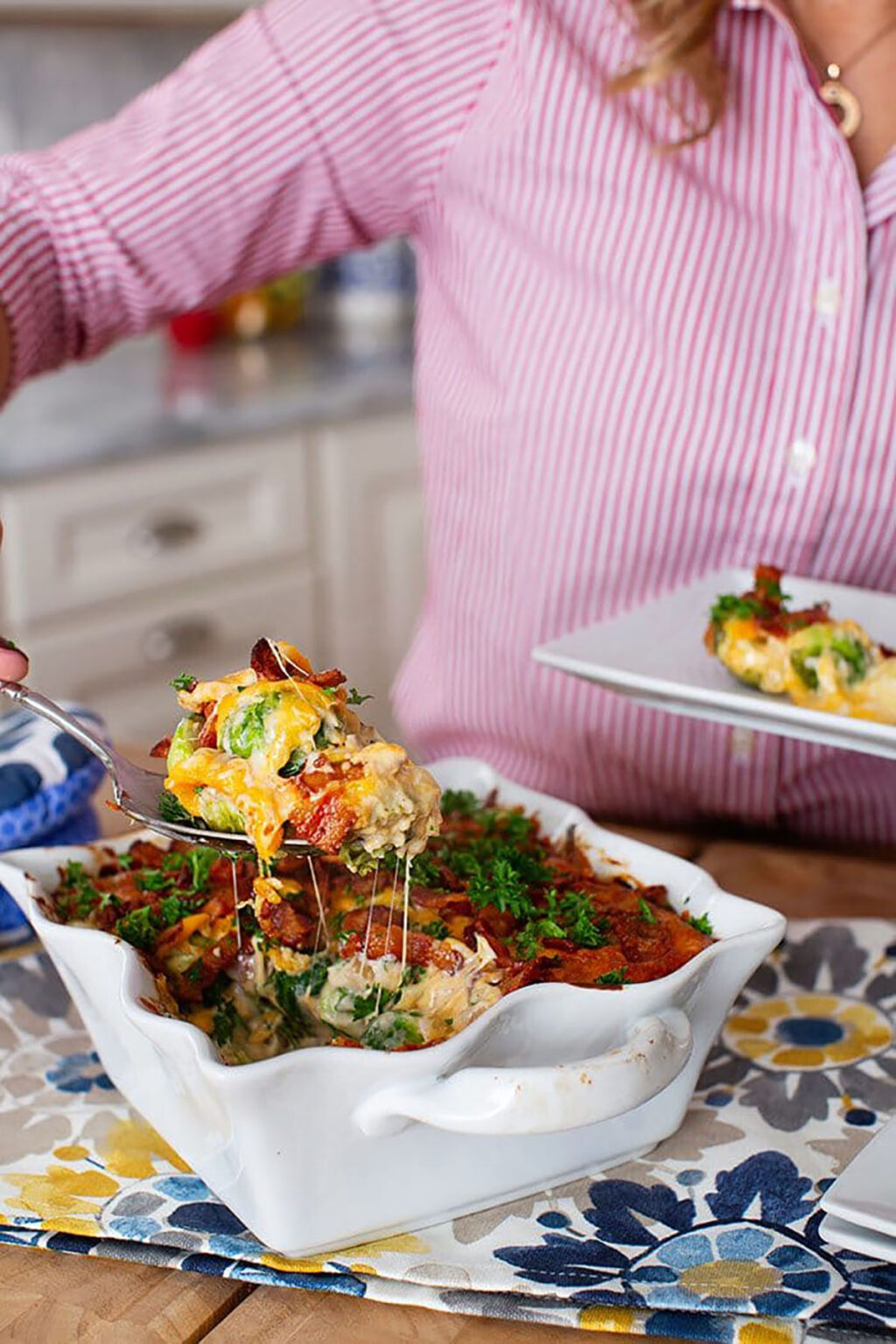 Cheesy Baked Brussels Sprout Casserole The Suburban Soapbox