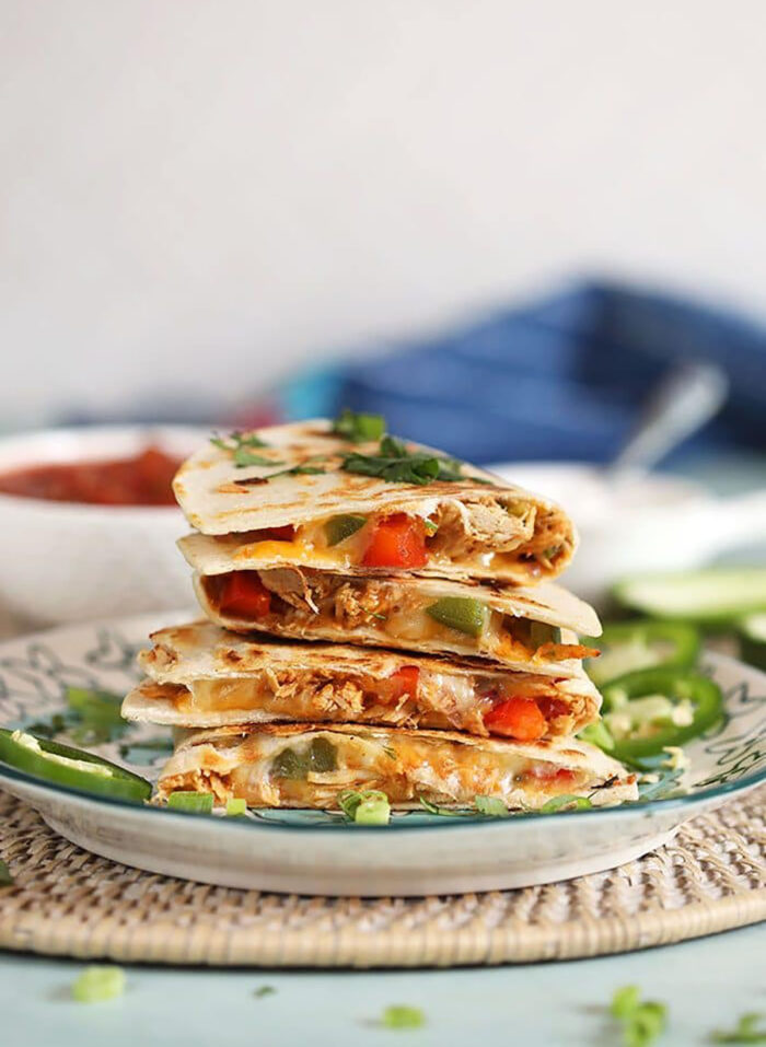 Fajita Chicken Quesadilla - The Suburban Soapbox