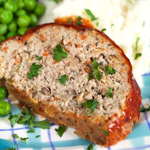 Healthy Turkey Meatloaf With Rosemary - The Lemon Bowl®