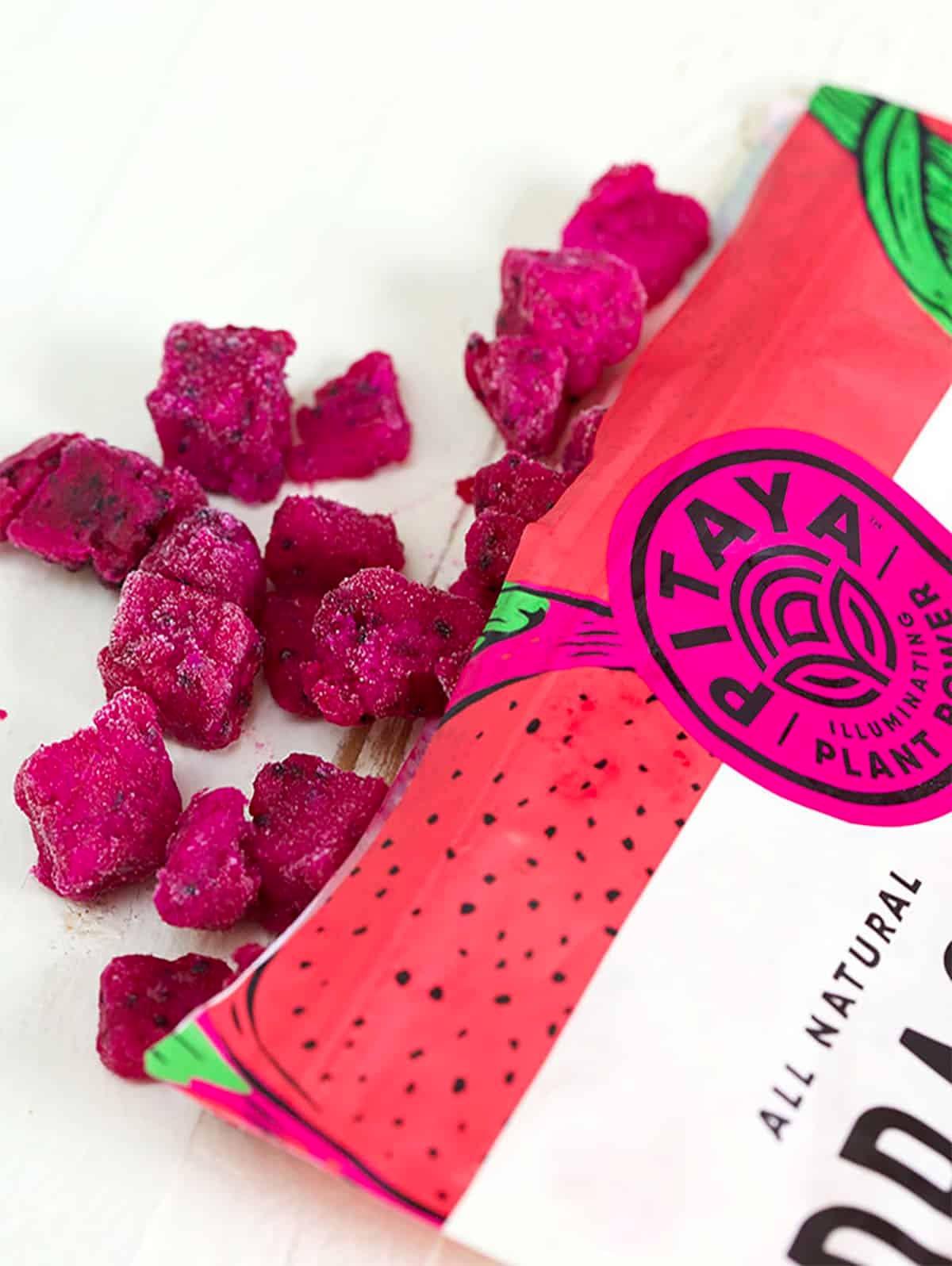 Frozen Pitaya in a bag