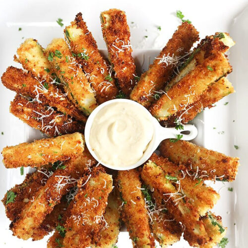 Pan-Fried Zucchini with Parmesan - Familystyle Food