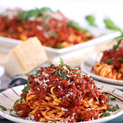 Slow Cooker Bolognese Sauce - A Beautiful Plate