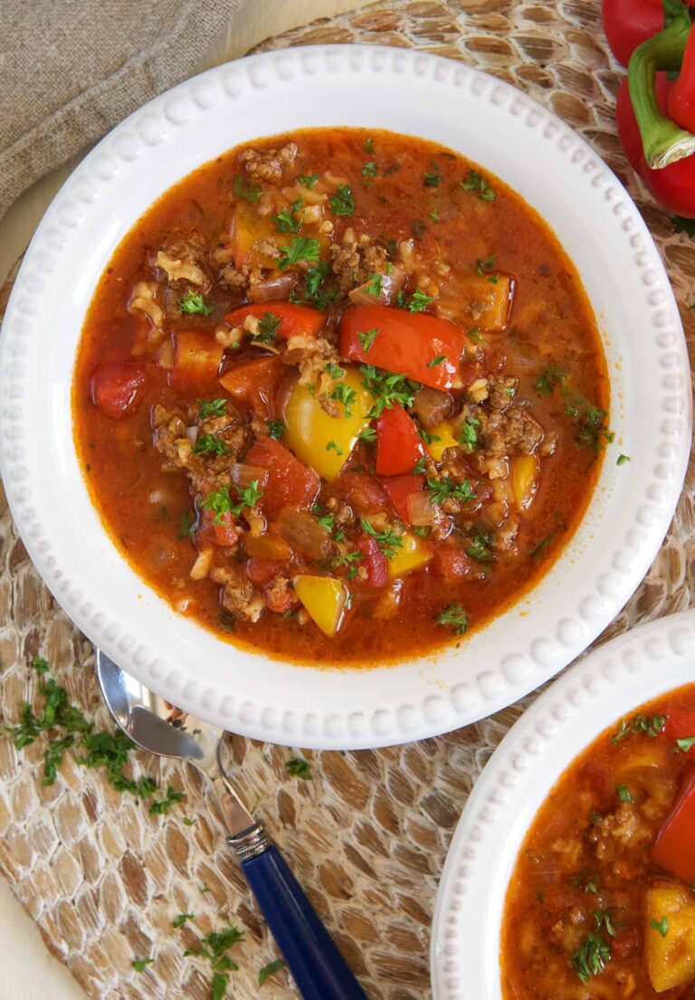 Stuffed Pepper Soup - The Suburban Soapbox