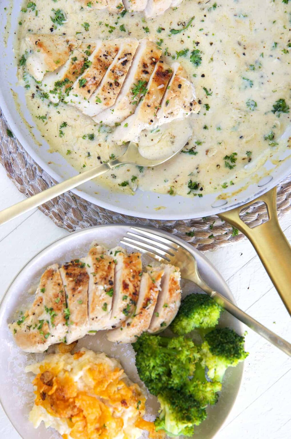Pan Seared Chicken Breast with Garlic Parmesan Sauce The Suburban Soapbox
