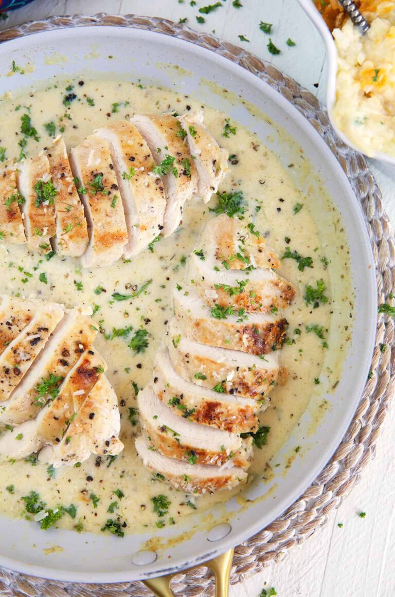 Pan Seared Chicken Breast With Garlic Parmesan Sauce The Suburban Soapbox