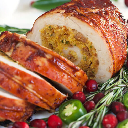 Spec Turkey Roulade Cornbread Stuffed Turkey Roulade - The Suburban Soapbox